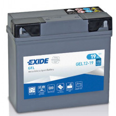 Аккумулятор EXIDE GEL 19Ah R+(о.п.) EN170 (185x80x170) (12-19)