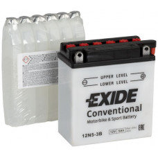 Аккумулятор EXIDE CONVERTIONAL 5Ah R+(о.п.) EN40 (120x60x130) (12N5-3B)