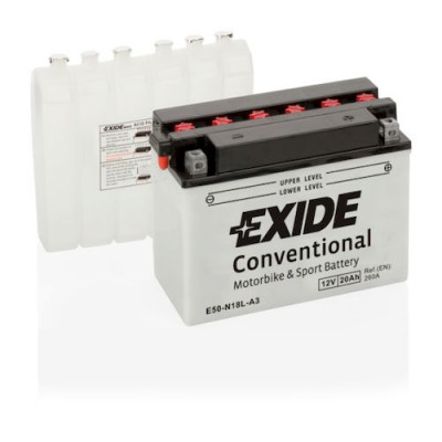 Аккумулятор EXIDE CONVERTIONAL 20Ач о.п. 260А E50-N18L-A3