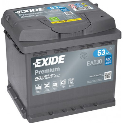 Аккумулятор EXIDE PREMIUM 53Ач о.п. 540А EA530