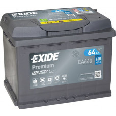 Аккумулятор EXIDE PREMIUM 64Ah R+(о.п.) EN640 (242x175x190) [B13] (EA640)