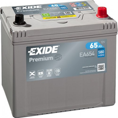Аккумулятор EXIDE PREMIUM 65Ач о.п. 580А EA654