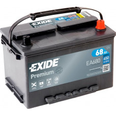 Аккумулятор EXIDE PREMIUM 68Ah R+(о.п.) EN650 (277x175x190) [B13] (EA680)