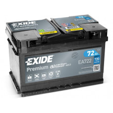 Аккумулятор EXIDE PREMIUM 72Ah R+(о.п.) EN720 (278x175x175) [B13] (EA722)