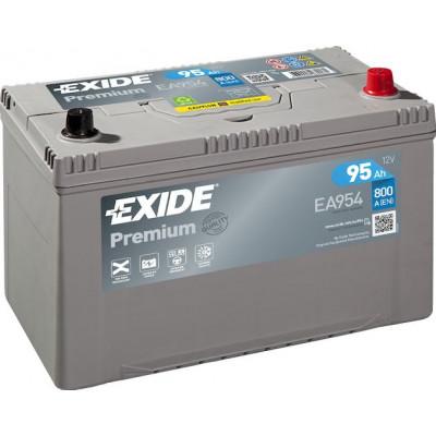 Аккумулятор EXIDE PREMIUM 95Ач о.п. 800А EA954