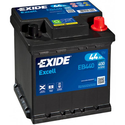 Аккумулятор EXIDE EXCELL 44Ач о.п. 400А EB440