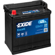 Аккумулятор EXIDE EXCELL 45Ah L+(п.п.) EN330 (218x133x223) [B01] (EB451)