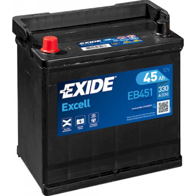 Аккумулятор EXIDE EXCELL 45Ач п.п. 330А EB451