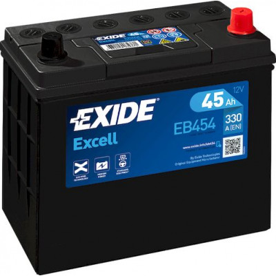 Аккумулятор EXIDE EXCELL 45Ач о.п. 330А EB454