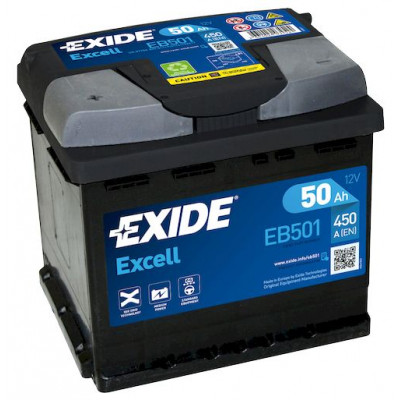 Аккумулятор EXIDE EXCELL 50Ач п.п. 450А EB501