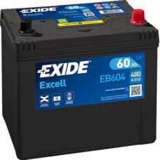 Аккумулятор EXIDE EXCELL 60Ah R+(о.п.) EN480 (230x172x220) [B01] (EB604)