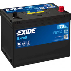 Аккумулятор EXIDE EXCELL 70Ah R+(о.п.) EN540 (270x173x222) [B13] (EB704)