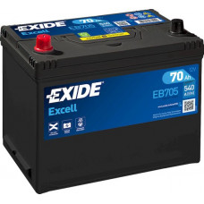 Аккумулятор EXIDE EXCELL 70Ah L+(п.п.) EN540 (270x173x222) [B13] (EB705)