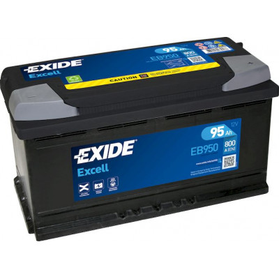 Аккумулятор EXIDE EXCELL 95Ач о.п. 800А EB950
