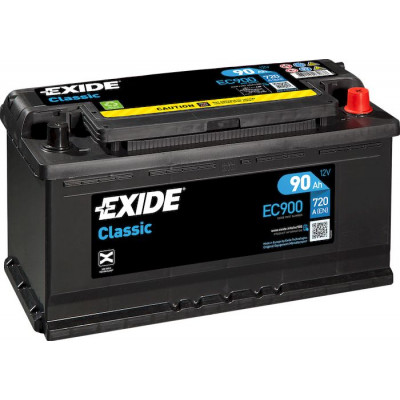Аккумулятор EXIDE CLASSIC 90Ач о.п. 720А EC900