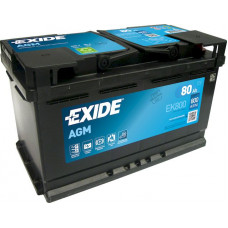 Аккумулятор EXIDE Start&Stop AGM 80Ah R+(о.п.) EN800 (315x175x190) [B13] (EK800)