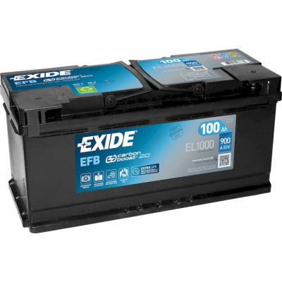 Аккумулятор EXIDE Start&Stop EFB 100Ач о.п. 900А EL1000