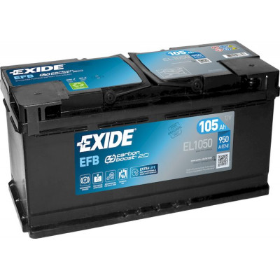 Аккумулятор EXIDE Start&Stop EFB 105Ач о.п. 950А EL1050