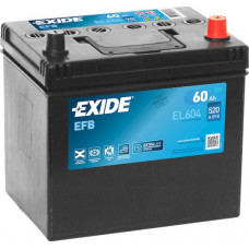 Аккумулятор EXIDE Start&Stop EFB 60Ah R+(о.п.) EN520 (230x173x222) [B00] (EL604)