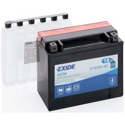 Аккумулятор EXIDE AGM 18Ач п.п. 270А ETX20H-BS