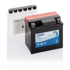 Аккумулятор EXIDE AGM 4Ah R+(о.п.) EN70 (113x70x105) (ETX5L-BS)