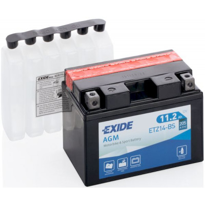 Аккумулятор EXIDE AGM 11,2Ач п.п. 205А ETZ14-BS