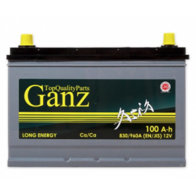 Аккумулятор Аккумулятор GANZ ASIA 100 А/ч Прямая 304x173x220 EN830 А