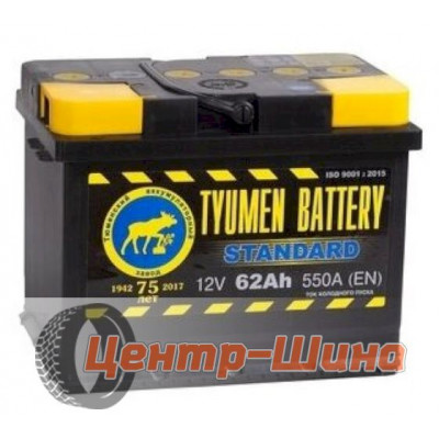 Аккумулятор TYUMEN BATTERY Standard 62Ач п.п. 550А