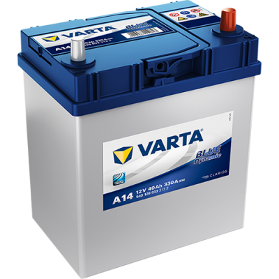 Аккумулятор Аккумулятор VARTA Blue Dynamic 40 А/ч обратная R+ A14 187x127x227 EN330 А