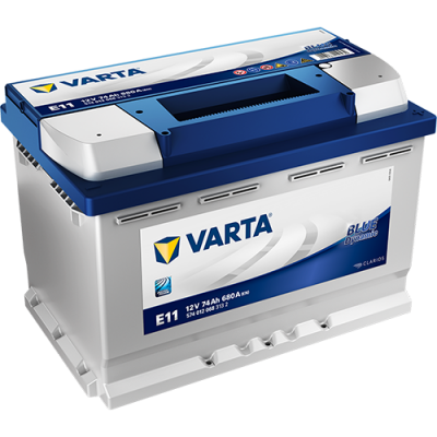 Аккумулятор Аккумулятор VARTA Blue Dynamic 74 А/ч обратная R+ E11 278x175x190 EN680 А