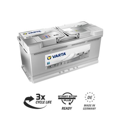 Аккумулятор Аккумулятор VARTA Silver Dynamic AGM 105 А/ч обратная R+ H15 393x175x190 EN950 А